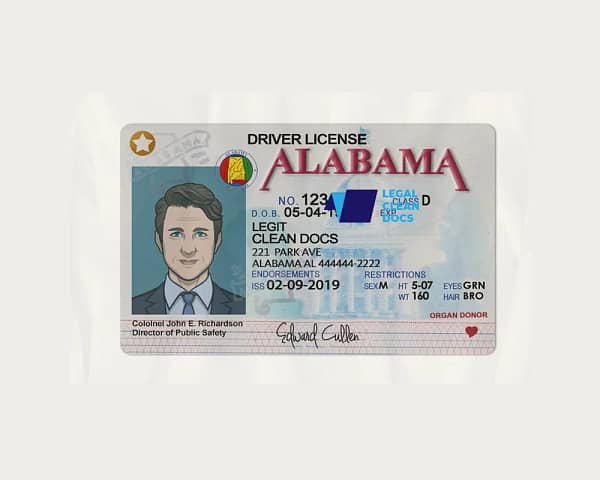 Alabama driver license - Legitcleandocs